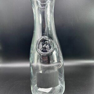 Anchor Hocking Water Wine Carafe 1 Liter Clear Glass Pitcher 11" Made In USA